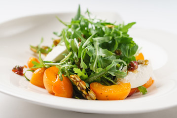 salad with apricots