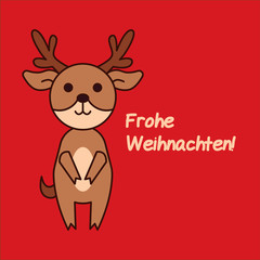 Obraz na płótnie Canvas Frohe Weihnachten - Elch