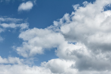 Fototapeta premium Dramatic clouds on blue sky
