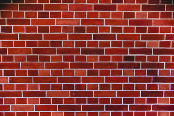 Red brick wall artistic background, regular texture