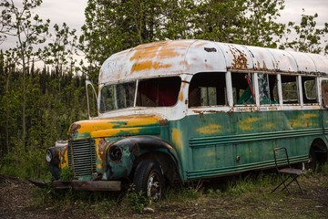 Magic bus from Into the Wild in Denali National Park