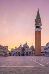 Fototapeta na wymiar San Marco square with Saint Mark's Basilica