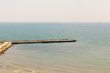 Black Sea and the pier