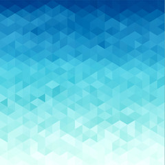 Fototapeta na wymiar Abstract water triangular pattern - eps10 vector illustration. Geometric blue background