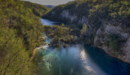 Naklejka na ściany i meble Canion Plitvice Croazia