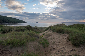 Sand dunes of Sandbay beach