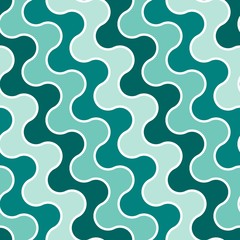 Seamless water wave pattern