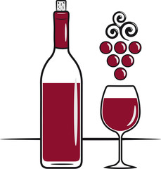 wein weinflasche weinglas