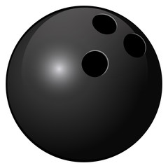 Isolated bowling ball
