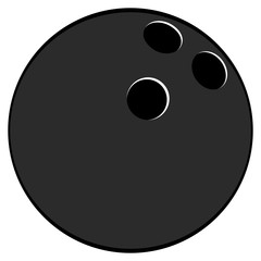 Isolated bowling ball