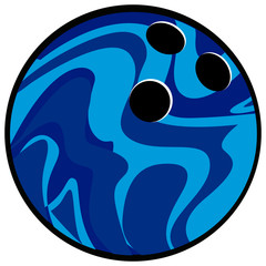 Isolated bowling ball