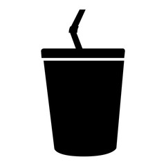 Isolated drink cup icon