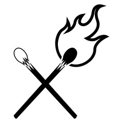 Isolated matches icon