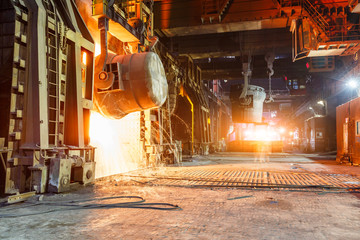 Blast furnace smelting liquid steel in steel mills