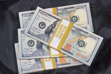 Stacks of Hundred Dollar Bills That Total $40,000