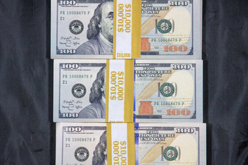 Stacks of Hundred Dollar Bills That Total $40,000