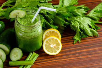 Cucumber and celery smoothie