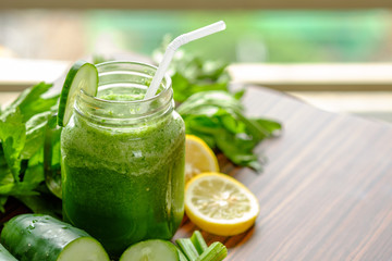 Celery and cucumber smoothie
