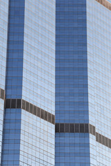 Wall of tall building or glass of skyscraper background.