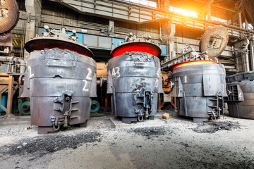 Blast furnace smelting liquid steel in steel mills