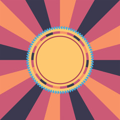 Technology colorful round background. Abstract digital illustration. Connection concept. Electronic round design. Modern abstraction lines and points.