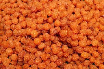 Backgroud Top View Close Up of Ingredient material, selective focus blur