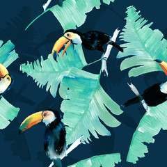 Watercolor Toucan © yang
