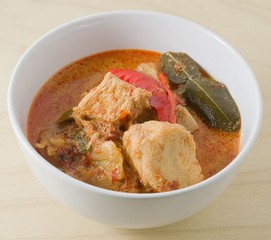 Red Curry with Coconut Milk and Vegetarian Ingredients