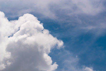 Cloud clear sky for background