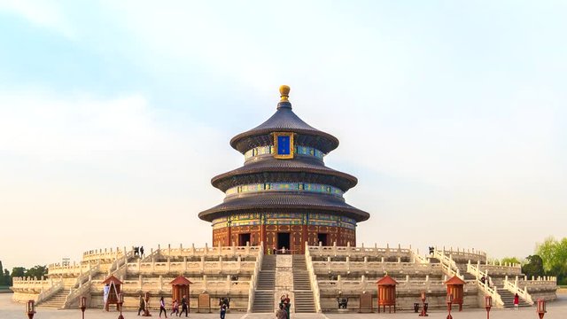 Time lapse video of Temple of Heaven in Beijing, China