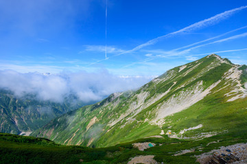 北アルプス　唐松岳