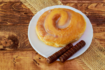 Traditional sweet homemade cinnamon rolls