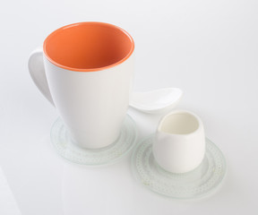 tea cup or coffee cup on a background.