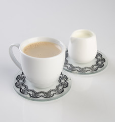 tea or hot tea cup on a background.