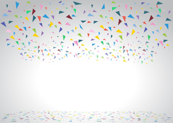 Colorful celebration background with confetti