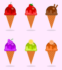 Ice creams collection