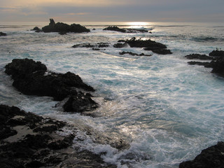 Restless ocean near Big Sur, horizontal, 2002