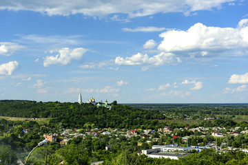 Obraz premium Scenic view of Poltava City on a cloudy day in Ukraine