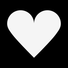 heart isolated flat web mobile icon