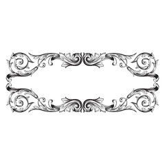 Vintage baroque ornament element