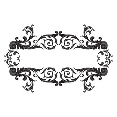 Vintage baroque ornament element