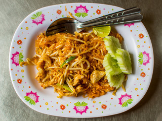 Thai food Pad thai, Stir fry noodles in padthai style