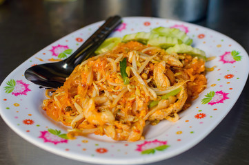 Thai food Pad thai, Stir fry noodles in padthai style