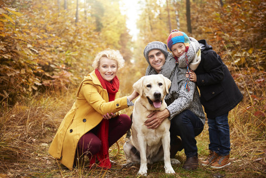 Happy Family In Actively Spending Time