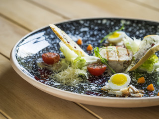 Caesar salad with chicken