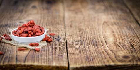Portion of Goji Berries