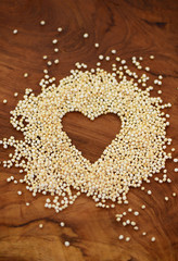 Quinoa gepufft Herz