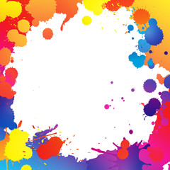kolorowe farby tło wektor © Rzoog