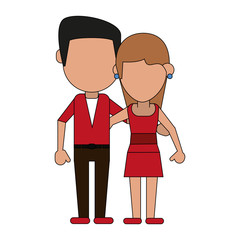 loving couple cartoon