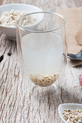 Healthy breakfast of boiled job's tears